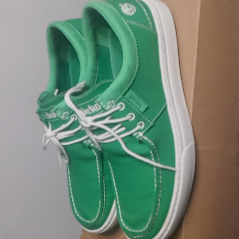 Timberland Men's Green Casual Shoes Size 8 In Excellent Condition - Picture 4 of 8